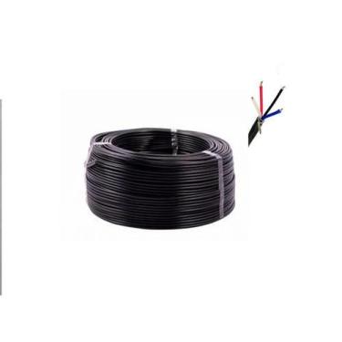 Imagem de Cabo Manga Flexível 4 Vias - 24 Awg 50 Metros Preto - New Line Cable