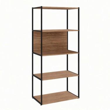 Imagem de Estante Shelf Ameixa e Preta 139 cm - GEBBWEB
