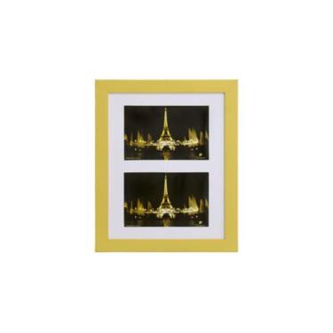 Imagem de Porta Retrato, Painel, Multifotos Pop 2 Fotos 10X15 Amarelo - Minha Mo