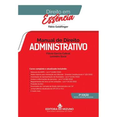 Imagem de Manual de Direito Administrativo - 2ª Edição - Editora Mizuno