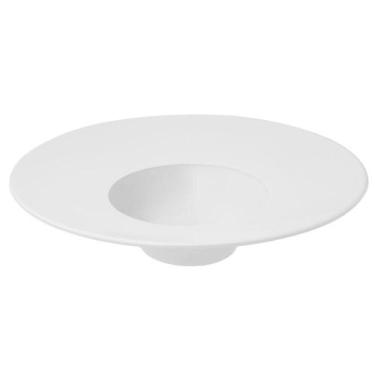 Imagem de Prato Oxford Porcelana Branca para Entrada 30cm tipo Chapéu