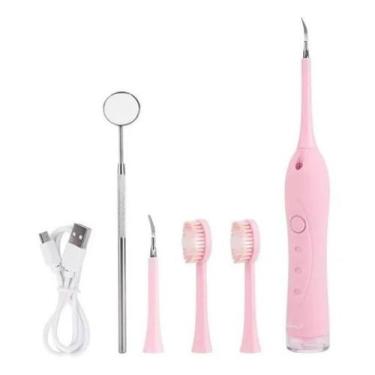 Imagem de Removedor De Tártaro Cálculo Dental Elétrico Raspador Rosa - Geral