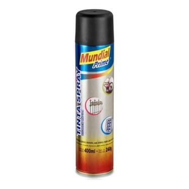 Imagem de Tinta Spray Multiúso Preto Brilhante 400ml - Mundial Prime