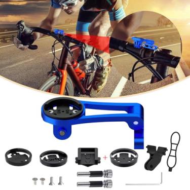 Imagem de BIKOOCO Suporte de bicicleta ajustável frontal - Bicicleta para Garmin Extended Mountain Bike Computador Road Mountain Cycling GPS Combo Acessórios de bicicleta estendida para guidão de 32 mm