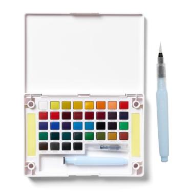 Imagem de CONJ DE AQUARELA ARTISTICO KOI WATER COLORS - 36 CORES - USO PROFISSIONAL