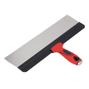 Imagem de Cortador de massa de vidraceiro, 14 pol. Aço inoxidável Fácil de limpar Ferramenta de acabamento para drywall Cabo ergonômico antiderrapante Faca para massa de vidraceiro