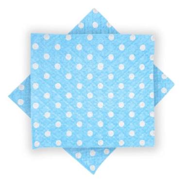Imagem de Guardanapo de Papel Poá Pequeno 20cm x 21cm 50 Unidades - Flip, Poá Az
