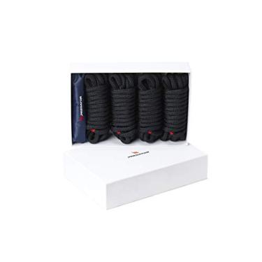 Imagem de Predator Conjunto de sacos com linhas de doca de alto desempenho | linhas de doca | cordas para barcos | linhas de ancoragem (preto)