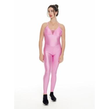 Imagem de Macacão Fitness Shine United, Cerise, P