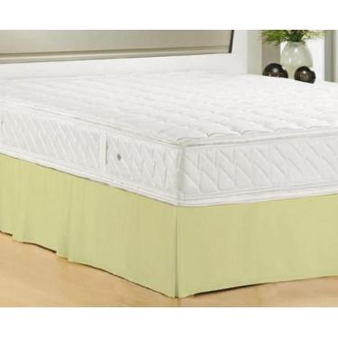 Imagem de Saia Cama Box Solteiro Bege Admirare