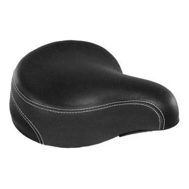 Imagem de Banco Selim Elleven Beach Preto Cinza Bike Vintage 2 Molas, Preto