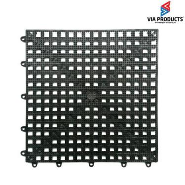 Imagem de Piso Modular Acqua Kap 30cm x 30cm Kit 6 Pç Preto - Kapazi