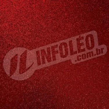 Imagem de Papel Puro Glitter 30x30cm Vermelho Kraftopia - LX