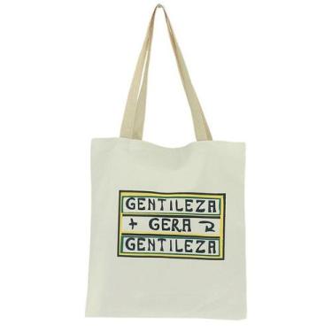 Imagem de Bolsa Feminina Ecobag  100% algodão Estampa GENTILEZA GERA... - CARIOC