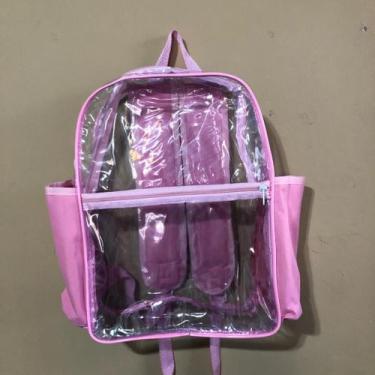Imagem de Mochila / Bolsa transparente PERSONALIZADA  para dia a dia, escola, pi