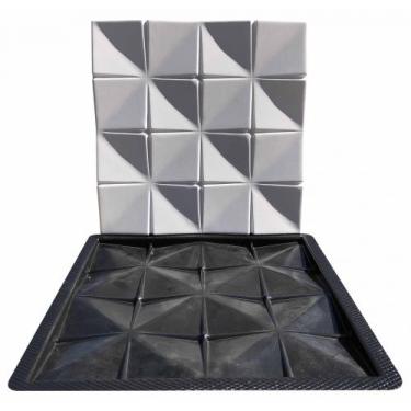 Imagem de Forma 3D Gesso e Cimento ABS - Trevo 50x50cm - Xmoldes Formas 3D