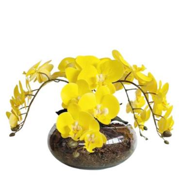 Imagem de Arranjo Grande Para Mesa de Jantar 4 Flores Orquídea Real - La Caza St