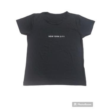 Imagem de blusa básica de viscolycra t-shits - PHS ATACADO, Preto, M