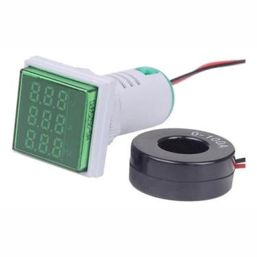 Imagem de Voltímetro Amperímetro Frequencímetro Painel Embutir 22mm - Tomzn, Ver