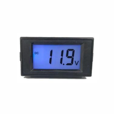 Imagem de Voltimetro Digital Lcd 24v 12v 9v Display Fundo Led Azul - Tomzn