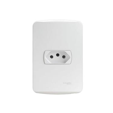 Imagem de Conjunto Tomada 2P+T 10A 250V Pl/Br S3B60340, Schneider Electric, Branco