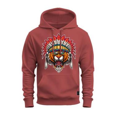 Imagem de Moletom Blusa De Frio Confortável Tecido Macio Tigre Guerreiro - Nexst