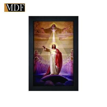 Imagem de Quadro Decorativo Moldura Pintada Gel Espírito Santo 30x20 Mdf Adesiva
