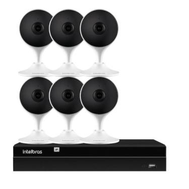 Imagem de Kit 6 Câmeras IMX Full Hd Wi-fi Sem Hd E Nvd 1308 - Intelbras