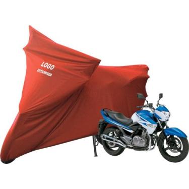 Imagem de Capa De Tecido Helanca Lycra Moto Suzuki Inazuma - Mz, Vermelha