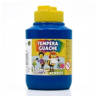 Imagem de Tinta Guache Acrilex 250ml, 501 - AZUL TURQUESA