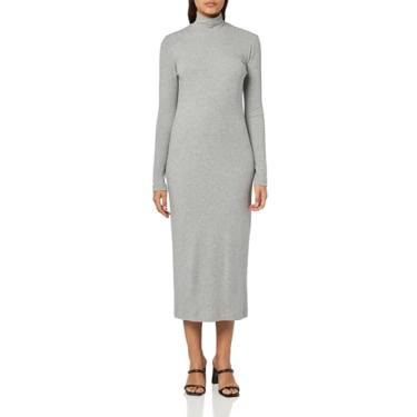 Imagem de Velvet by Graham & Spencer Vestido feminino Agoura Modal Rib, Cinza mesclado, G