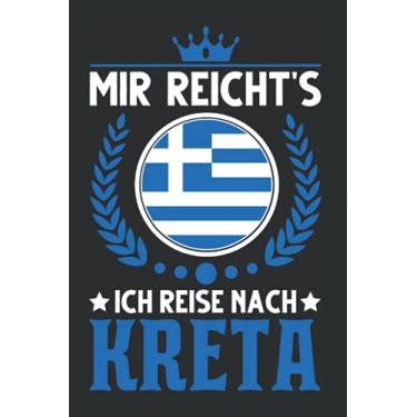 Imagem de Kreta Notizbuch: Griechenland Urlaub Spruch Rhodos Kreta Reise / 6x9 Zoll / 120 karierte Seiten Seiten