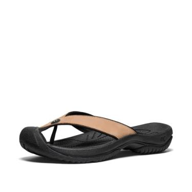 Imagem de KEEN Chinelos masculinos Waimea H2 com proteção de dedos, Cornstalk/preto, 40