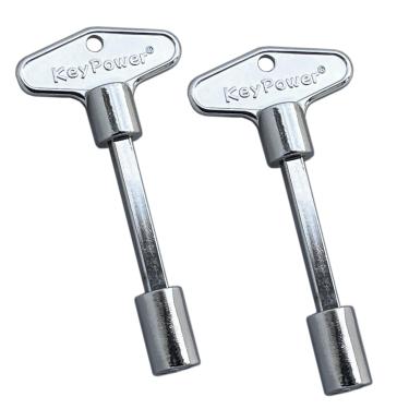 Imagem de KeyPower Chave de válvula de gás universal, chave de lareira para fogueiras a gás e lareira a gás externa, cromo polido, serve para hastes de válvula de gás de 1/10.2 cm e 5/40.6 cm válvula de esfera