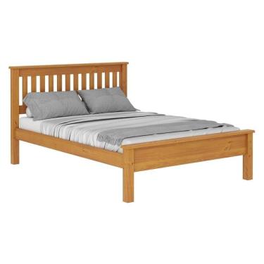 Imagem de Cama De Casal Madeira Maciça Para Colchão 188 X 138cm Multimóveis Cr35240 Mel Mel