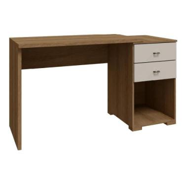 Imagem de Mesa Multimídia Setiba Plus - Móveis Rimo, Jequitibá/OffWhite