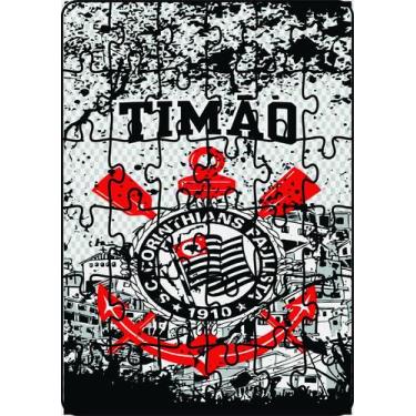 Imagem de Quebra-Cabeça Jogo Infantil Corinthians 36 Peças MDF 18x26 - Brothers 