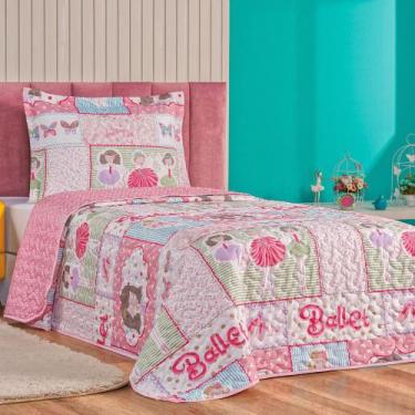Imagem de Kit Colcha Cobre Leito 2 Pçs Solteiro Bouti Kids - Linda Casa, Ballet