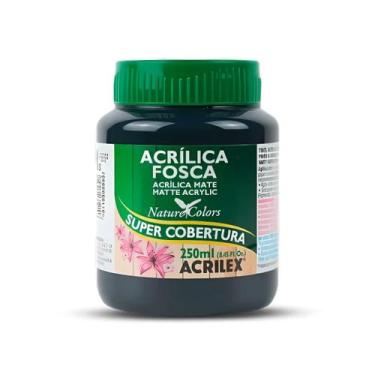 Imagem de Tinta Acrílica Acrilex Fosca 250ml Escolha a Cor, 520 - PRETO