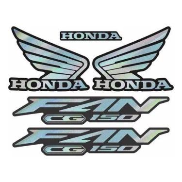 Imagem de Kit De Adesivo Para Moto Honda Fan 150 Holográfico Afl153 - Resitank
