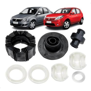 Imagem de Kit Reparo Bucha Alavanca Câmbio Sandero Logan 2007 Até 2013