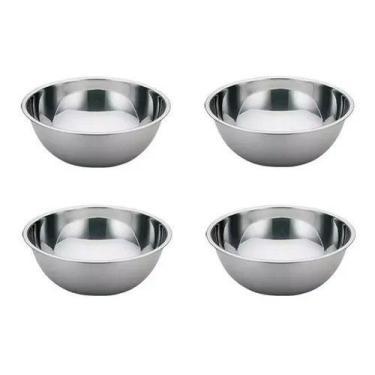 Imagem de Conjunto Tigelas Bowl Saladeira 4 Peças Em Aço Inox - FRIGOPRO