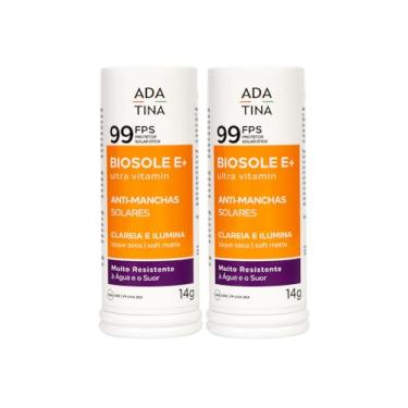 Imagem de Kit Ada Tina Protetor Solar Stick Clareador Biosole E+ Ultra Vitamin FPS 99 14g + Ganhe Água Micelar 100ml