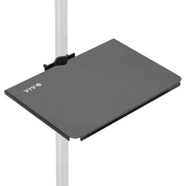 Imagem de VIVO Suporte universal de aço de 35,5 x 25,4 cm para carrinho de TV, suporte de alto-falante e mais/plataforma de armazenamento utilitário de fixação, preto, MOUNT-SF13P