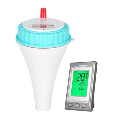 Imagem de Termômetro de Piscina de Piscina Flutuante Termômetro Sem Fio Termômetro Termômetro de Temperatura de água para Spas Aquários de Banheiras de Hidromassagem Aquários