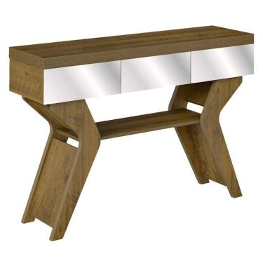 Imagem de Aparador Sala Estar Com Espelhos 120 Cm 3739 Pinho Arly