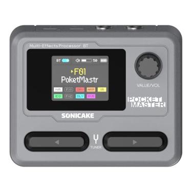 Imagem de SONICAKE Pocket Master-Multi Effects Pedal De Guitarra Com 9 Módulos De Efeitos 100 Ritmos De Bateria E Looper 100 Predefinições 20 Amp/Cab Processador De Efeitos De Guitarra Elétrica Otg Interface