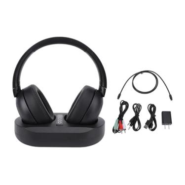 Imagem de Fones de ouvido sem fio para assistir TV, fones de ouvido sem fio para TV para idosos com base de carregamento, fone de ouvido Bluetooth, fones de ouvido Bluetooth confortáveis