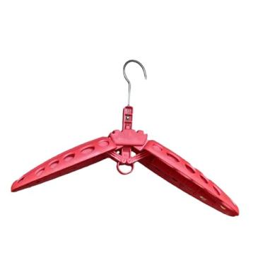 Imagem de oshhni Cabide de roupa de mergulho, cabide de traje de surf, cabide seca de roupa de mergulho, cabide de roupas pesadas cabides, Vermelho