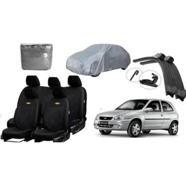 Imagem de Kit de Capa Corsa 1995-2010 + Capa de Cobrir e Limpador de Parabrisa -